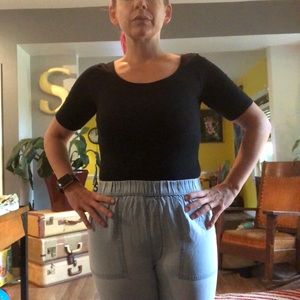 LAST CHANCE- make offer-Versatile Black bodysuit